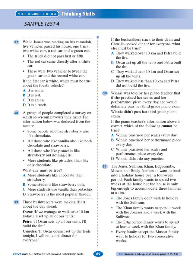 Excel Test Skills: Selective Schools and Scholarships Tests - Years 5-6 (2026)