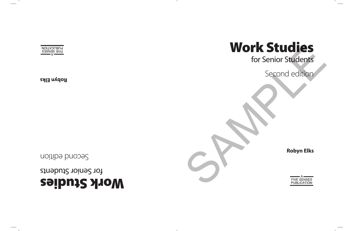 Work Studies for Senior Students Second Edition sample page