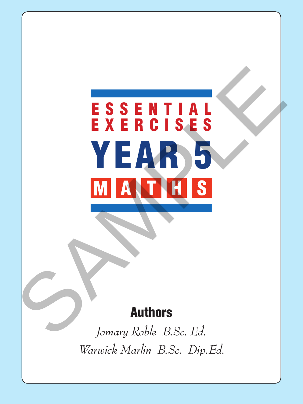 Essential Exercises - Maths Year 5 sample page
