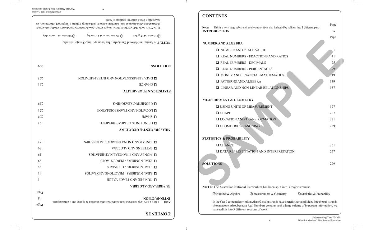 Understanding Year 7 Maths: Australian Curriculum Edition sample page