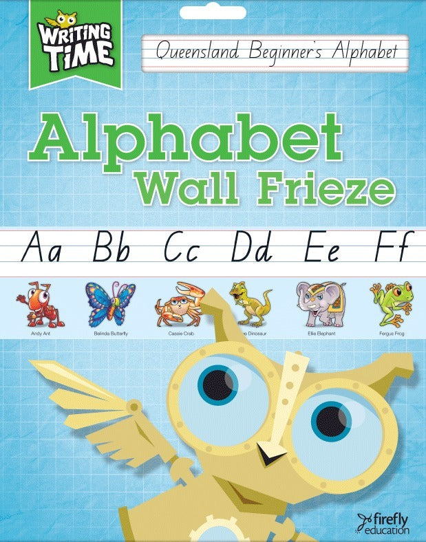 Writing Time - Alphabet Wall Frieze: QLD Beginner's Alphabet Font