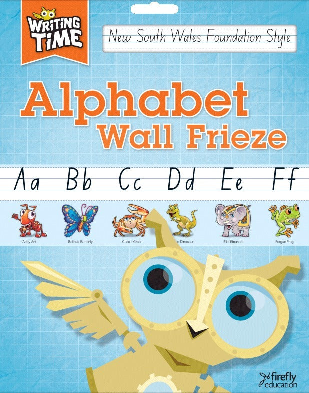Writing Time - Alphabet Wall Frieze: NSW Foundation Style