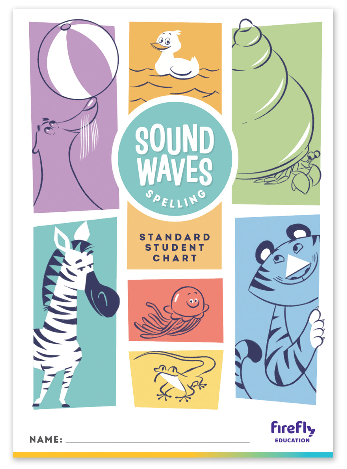 Sound Waves Spelling - Standard Student Chart