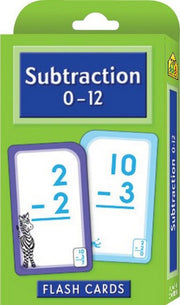 Subtraction 0-12 Flash Cards