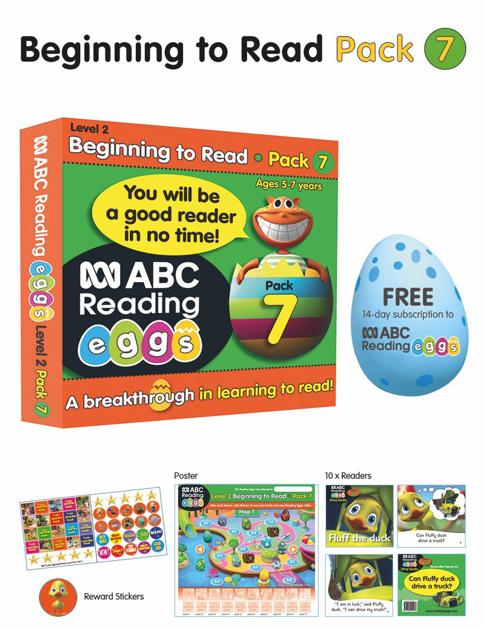 ABC Reading Eggs - Beginning to Read: Pack 7