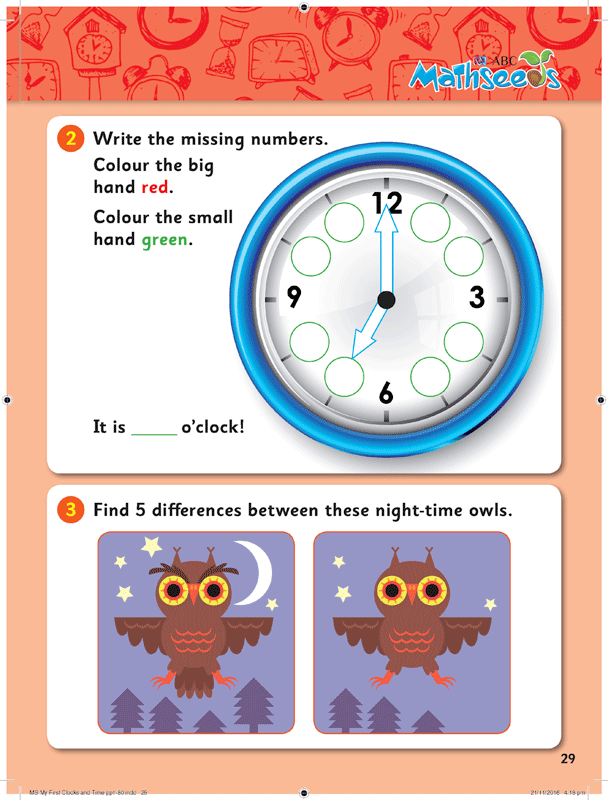 ABC Mathseeds - My First Clocks & Time