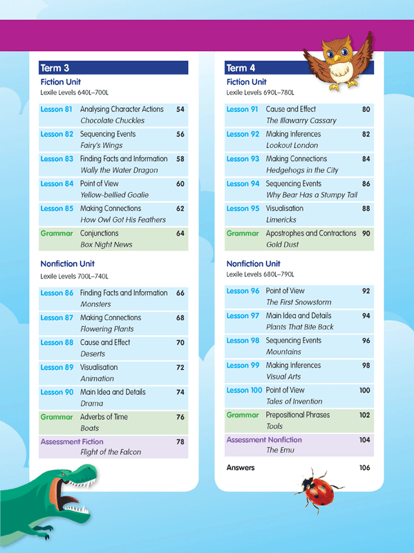 ABC Reading Eggspress - Comprehension and Grammar Workbook: Year 3