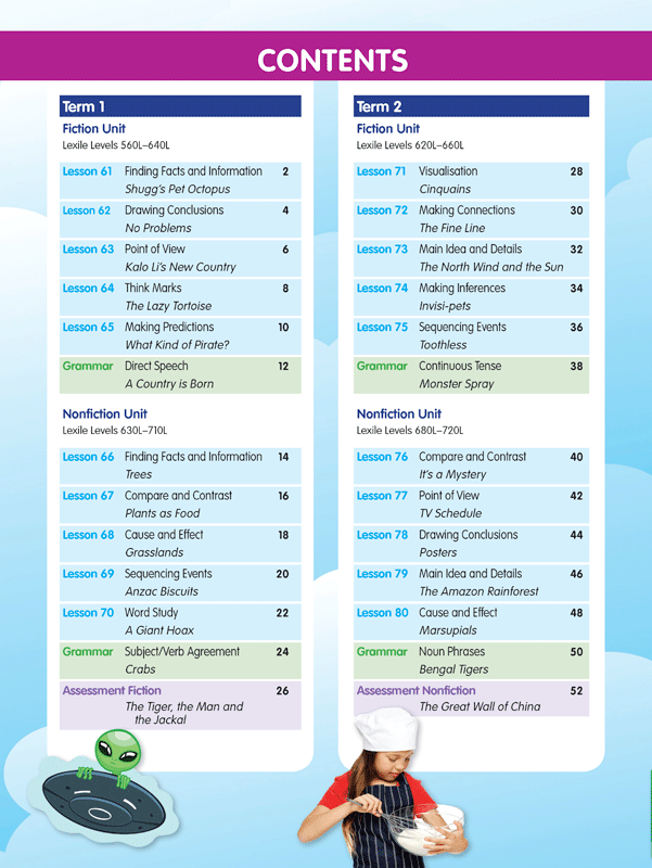 ABC Reading Eggspress - Comprehension and Grammar Workbook: Year 3