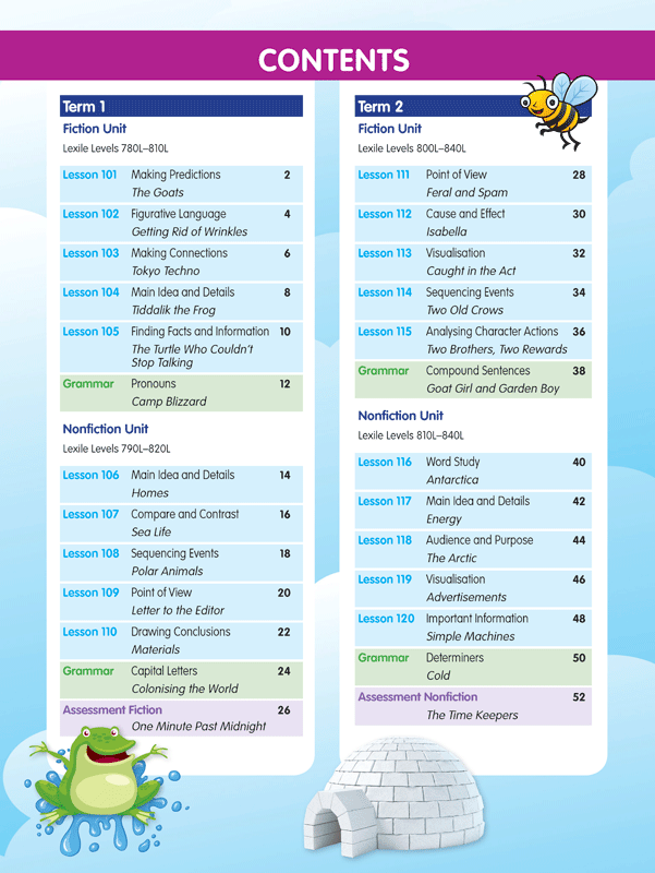 ABC Reading Eggspress - Comprehension and Grammar Workbook: Year 4