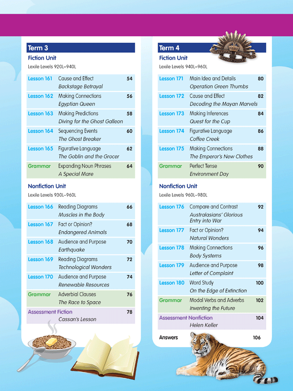 ABC Reading Eggspress - Comprehension and Grammar Workbook: Year 5