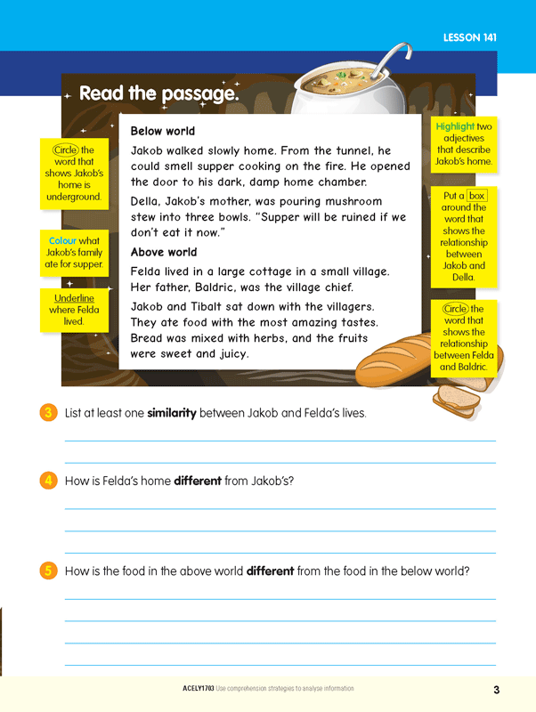 ABC Reading Eggspress - Comprehension and Grammar Workbook: Year 5