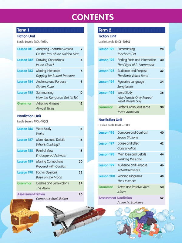 ABC Reading Eggspress - Comprehension and Grammar Workbook: Year 6