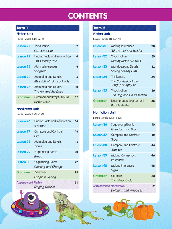 ABC Reading Eggspress - Comprehension and Grammar Workbook: Year 2