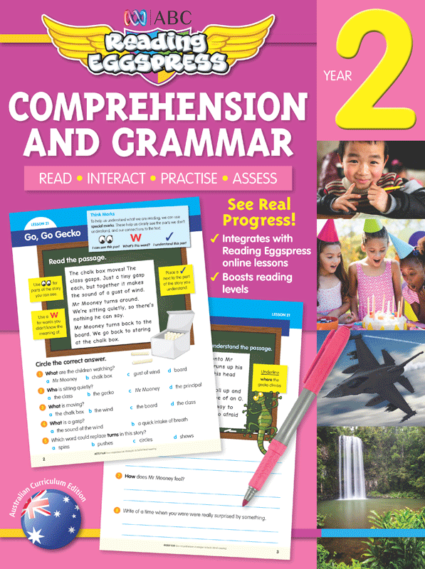 ABC Reading Eggspress - Comprehension and Grammar Workbook: Year 2