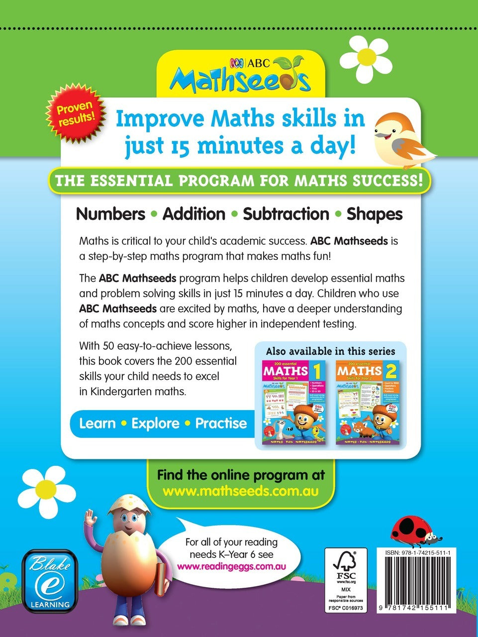 ABC Mathseeds - Maths Skills for Kindergarten