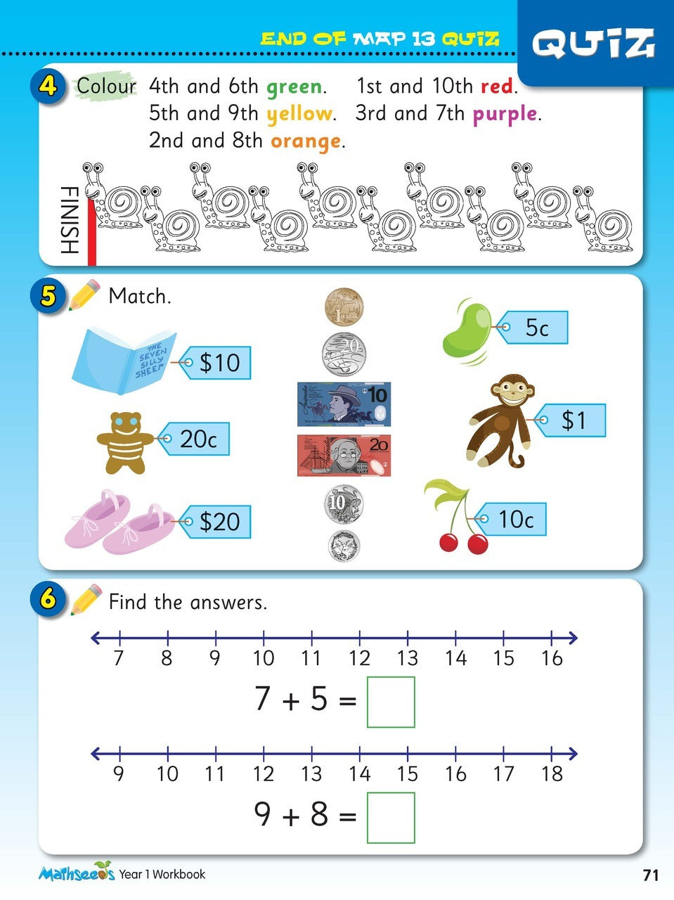 ABC Mathseeds - Maths Skills Year 1