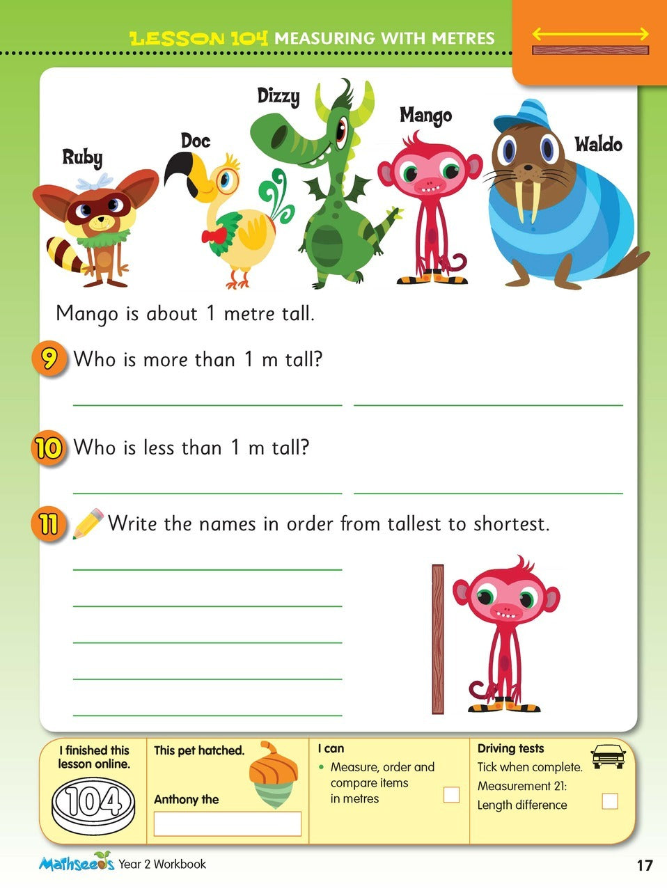 ABC Mathseeds - Maths Skills Year 2