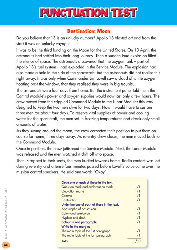 Back to Basics - Grammar and Punctuation: Year 6