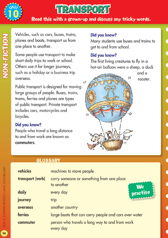 Back to Basics - Comprehension and Vocabulary: Year 2