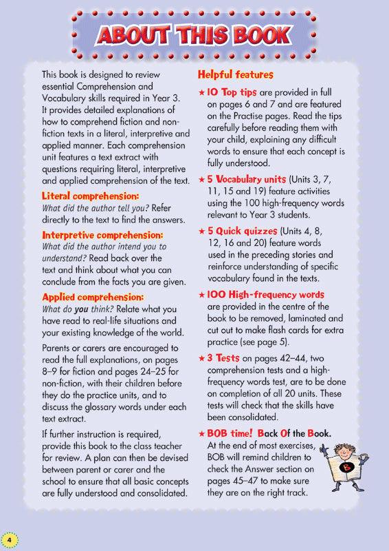 Back to Basics - Comprehension and Vocabulary: Year 3