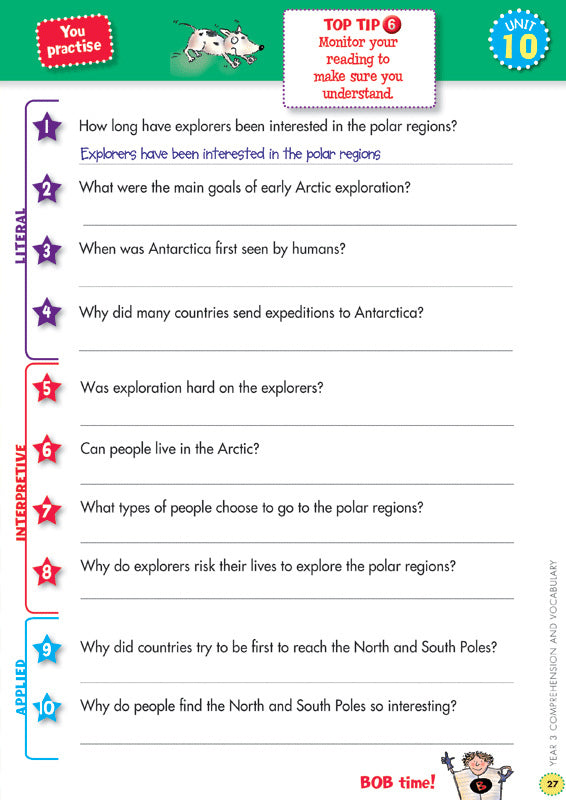 Back to Basics - Comprehension and Vocabulary: Year 3