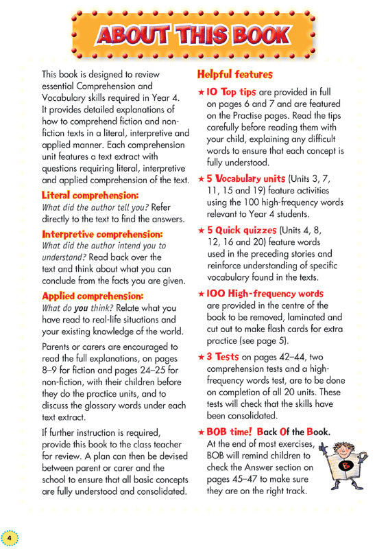 Back to Basics - Comprehension and Vocabulary: Year 4