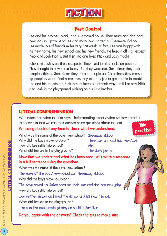 Back to Basics - Comprehension and Vocabulary: Year 5