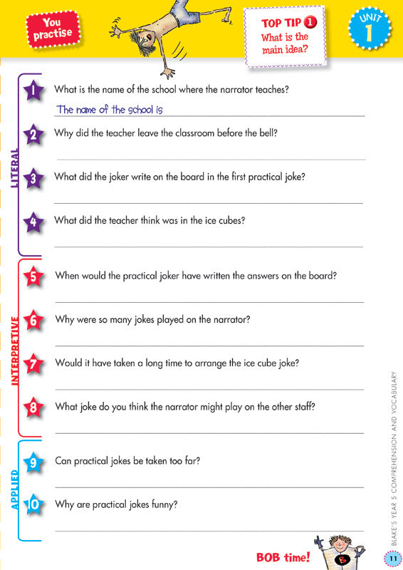 Back to Basics - Comprehension and Vocabulary: Year 5