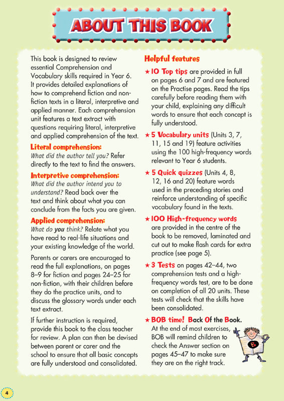 Back to Basics - Comprehension and Vocabulary: Year 6