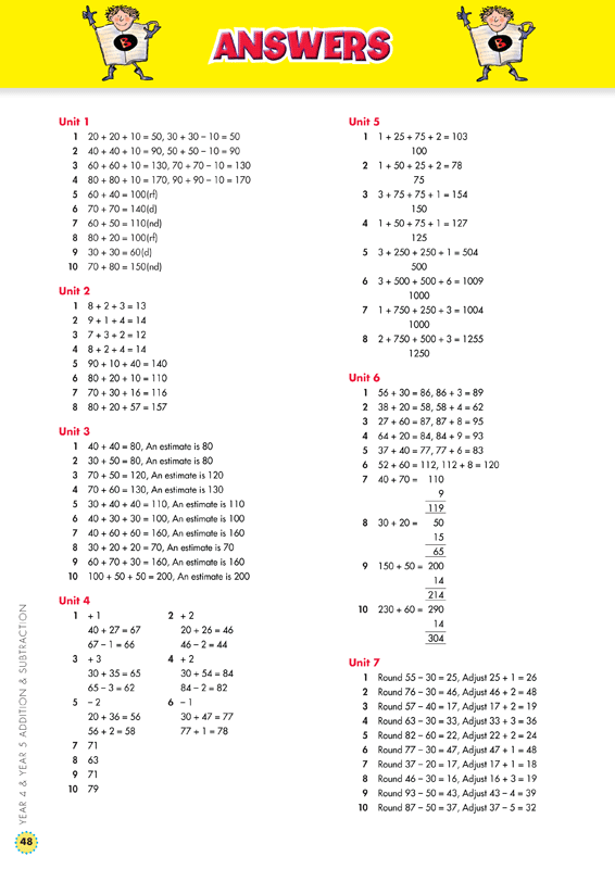 Back to Basics - Addition and Subtraction: Years 4 - 5
