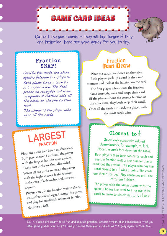 Back to Basics - Fractions and Decimals: Years 3 - 4