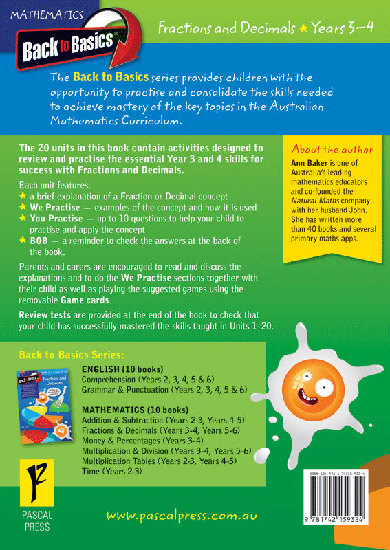 Back to Basics - Fractions and Decimals: Years 3 - 4