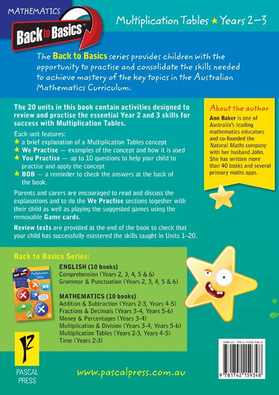 Back to Basics - Multiplication Tables: Years 2 - 3