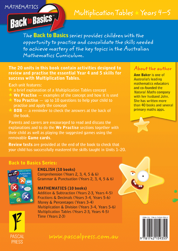 Back to Basics - Multiplication Tables: Years 4 - 5