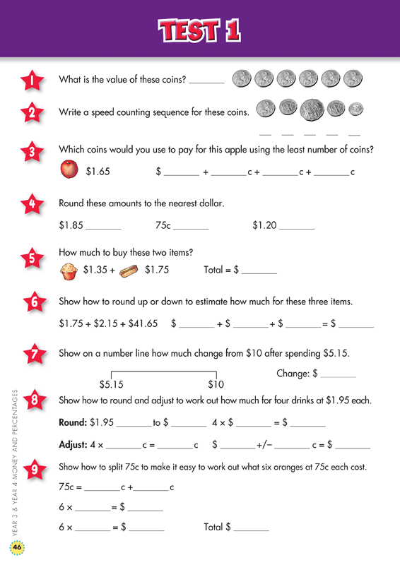 Back to Basics - Money and Percentages: Year 3