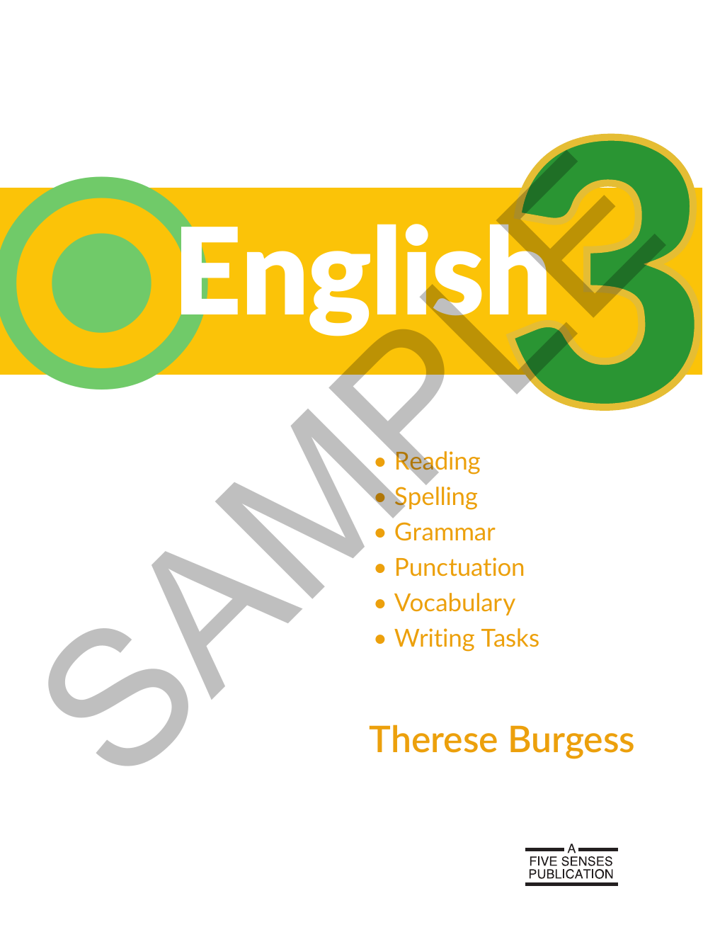 English - Year 3 sample page