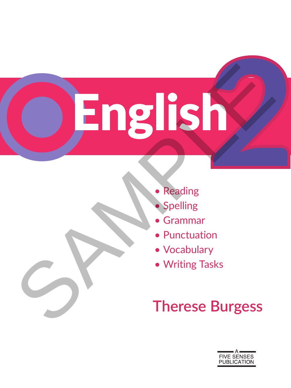 English - Year 2 sample page