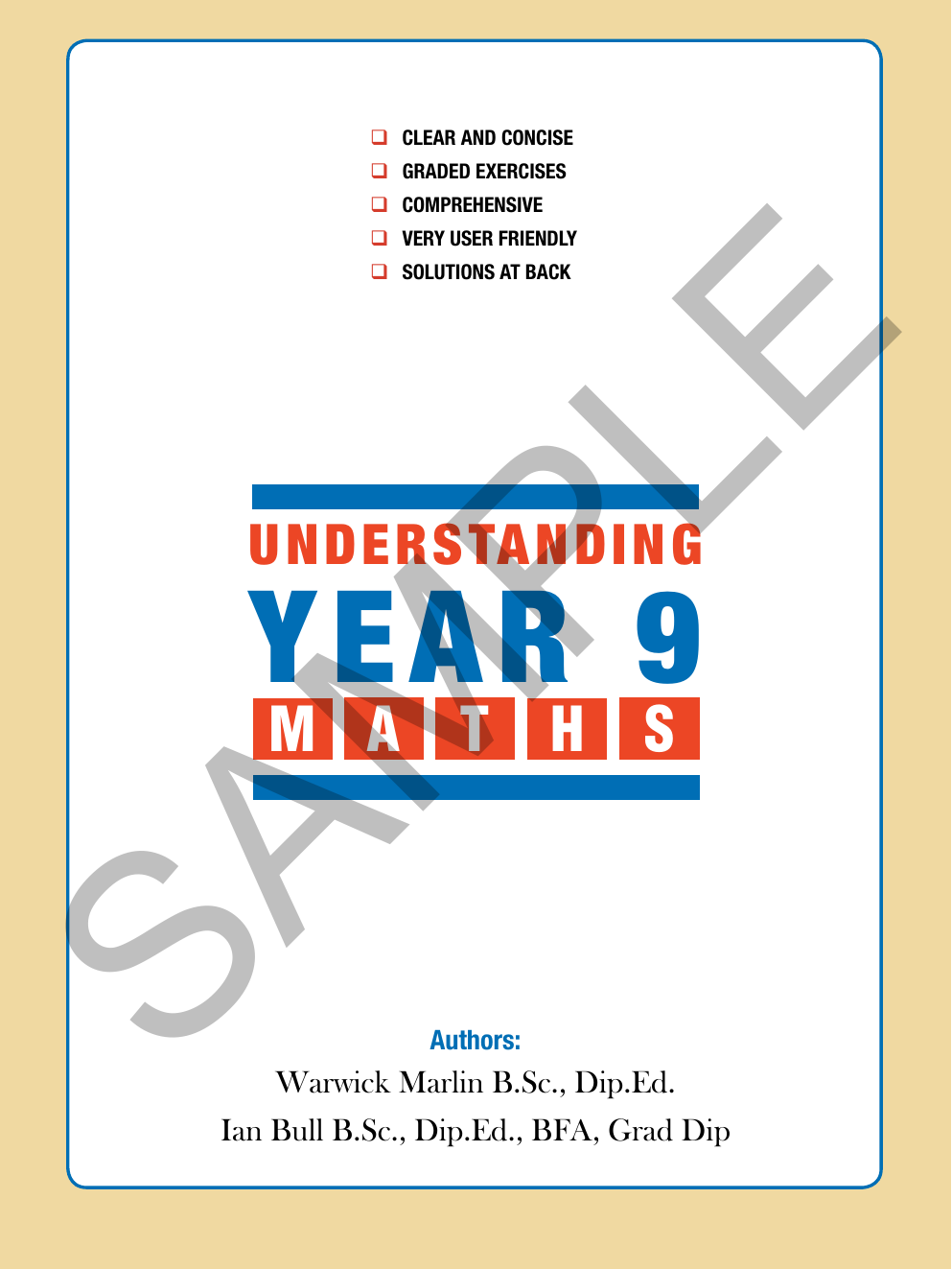 Understanding Year 9 Maths: Australian Curriculum Edition sample page