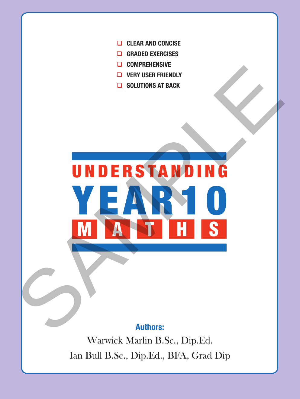 Understanding Year 10 Maths: Australian Curriculum Edition sample page