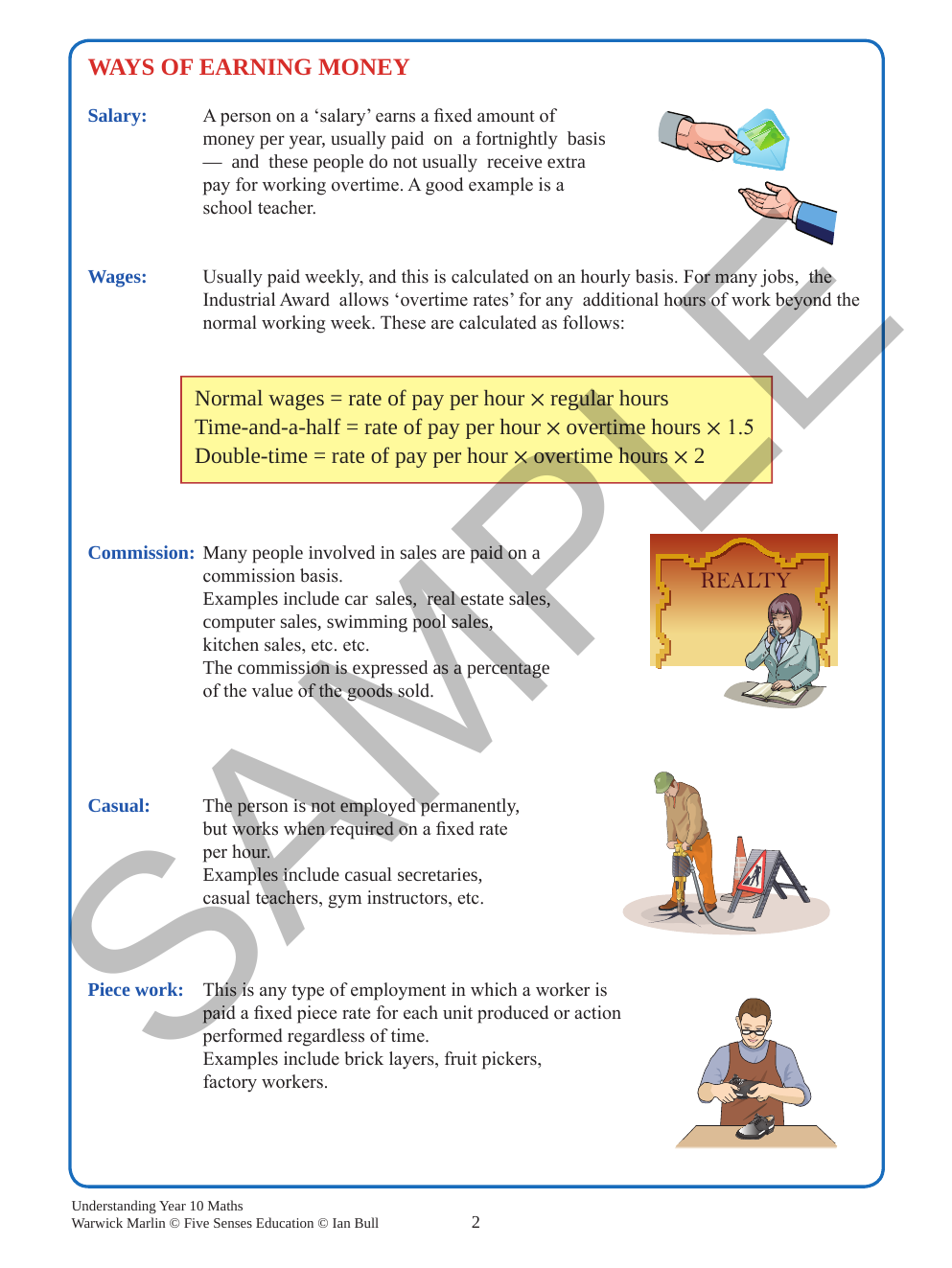 Understanding Year 10 Maths: Australian Curriculum Edition sample page
