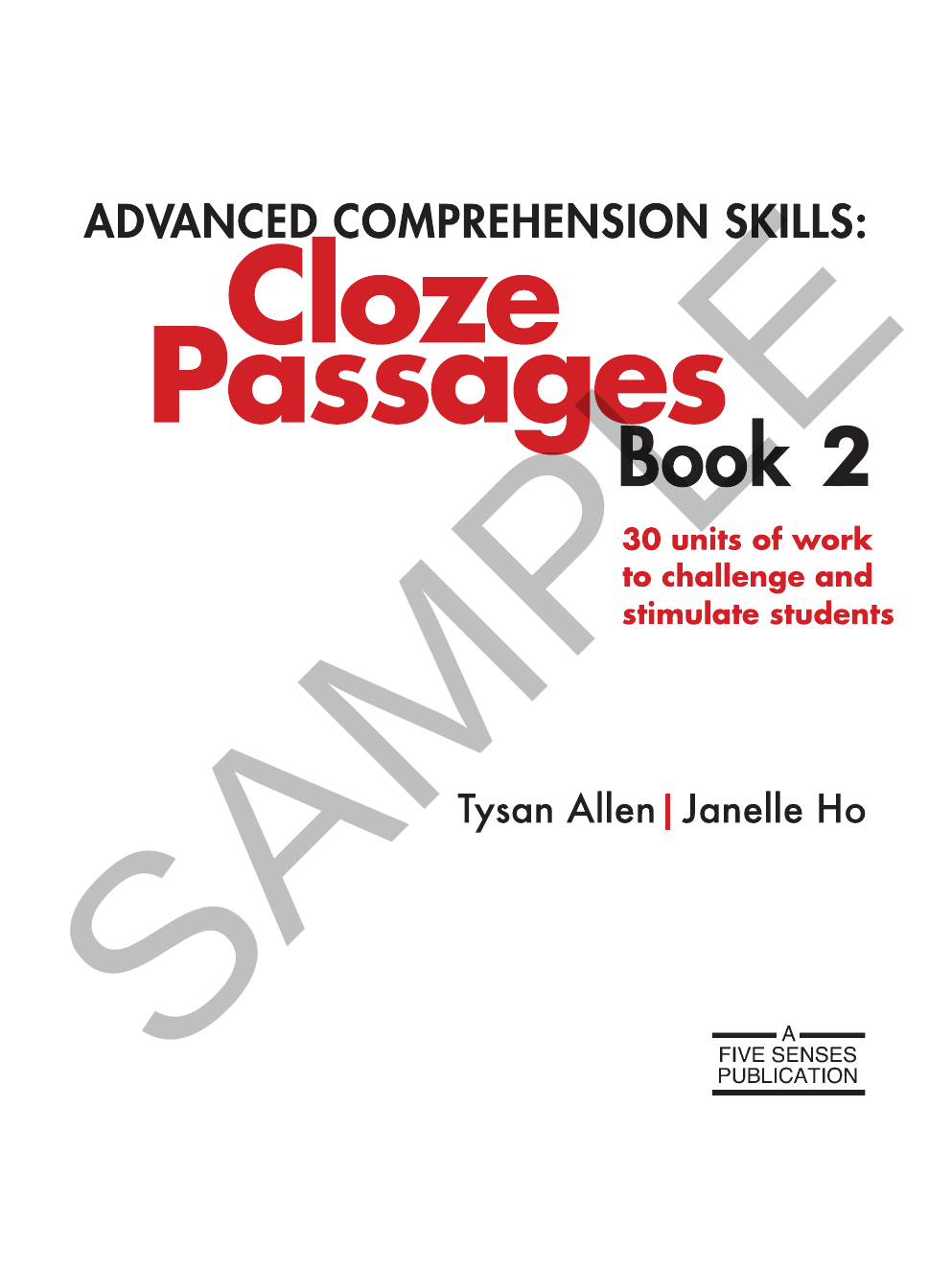 Advanced Comprehension Skills - Cloze Passages: Book 2 sample page