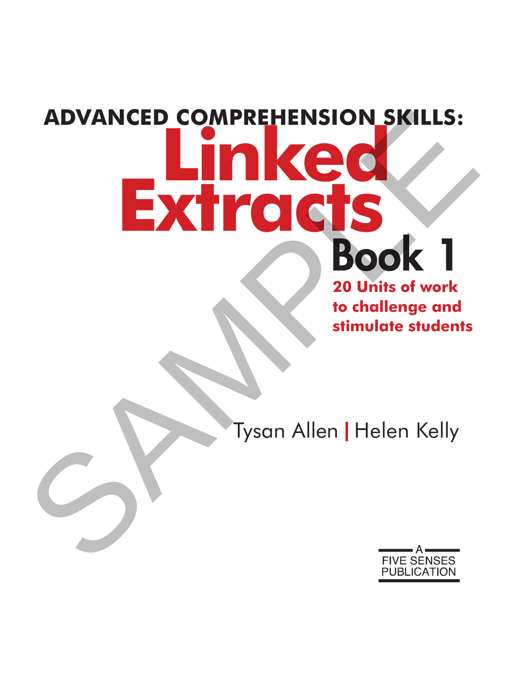 Advanced Comprehension Skills - Linked Extracts: Book 1 sample page