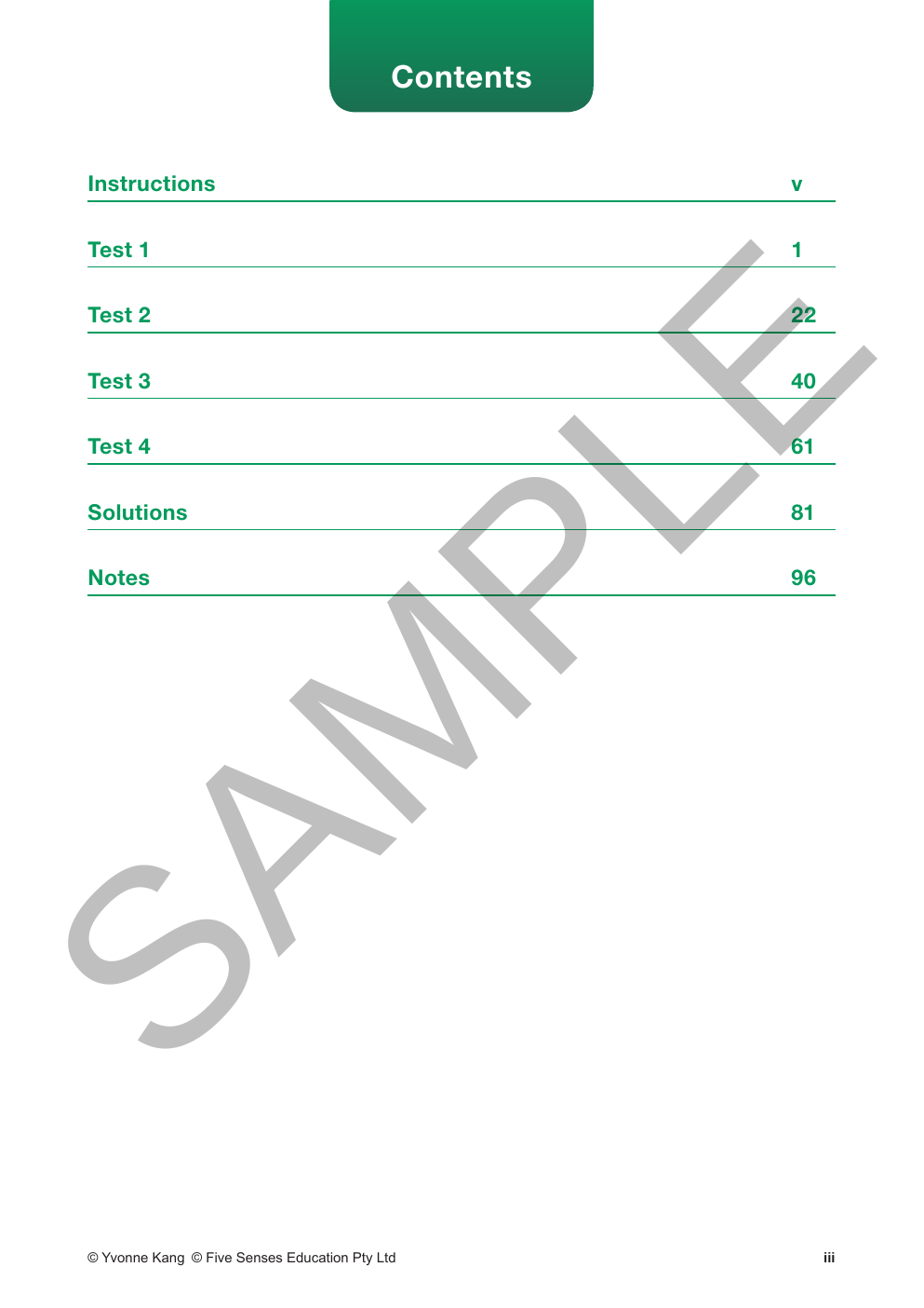 Mastering Mathematical Reasoning Selective and Scholarship Tests - Book 2 sample page