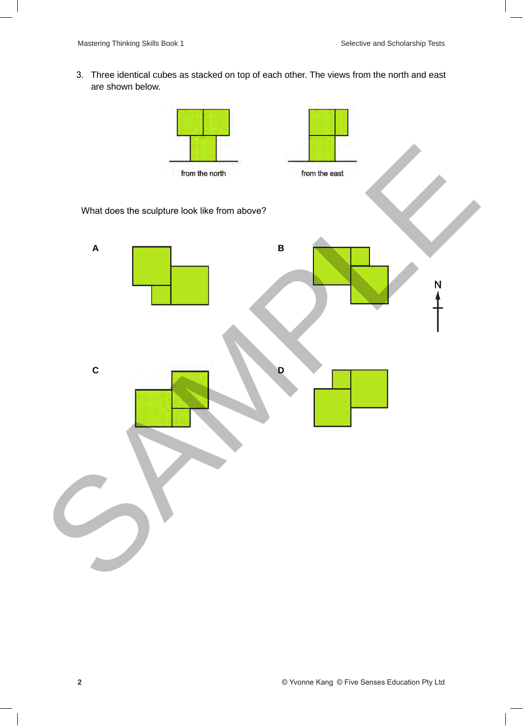 Mastering Thinking Skills Selective and Scholarship Tests - Book 1 (2nd Edition) sample page