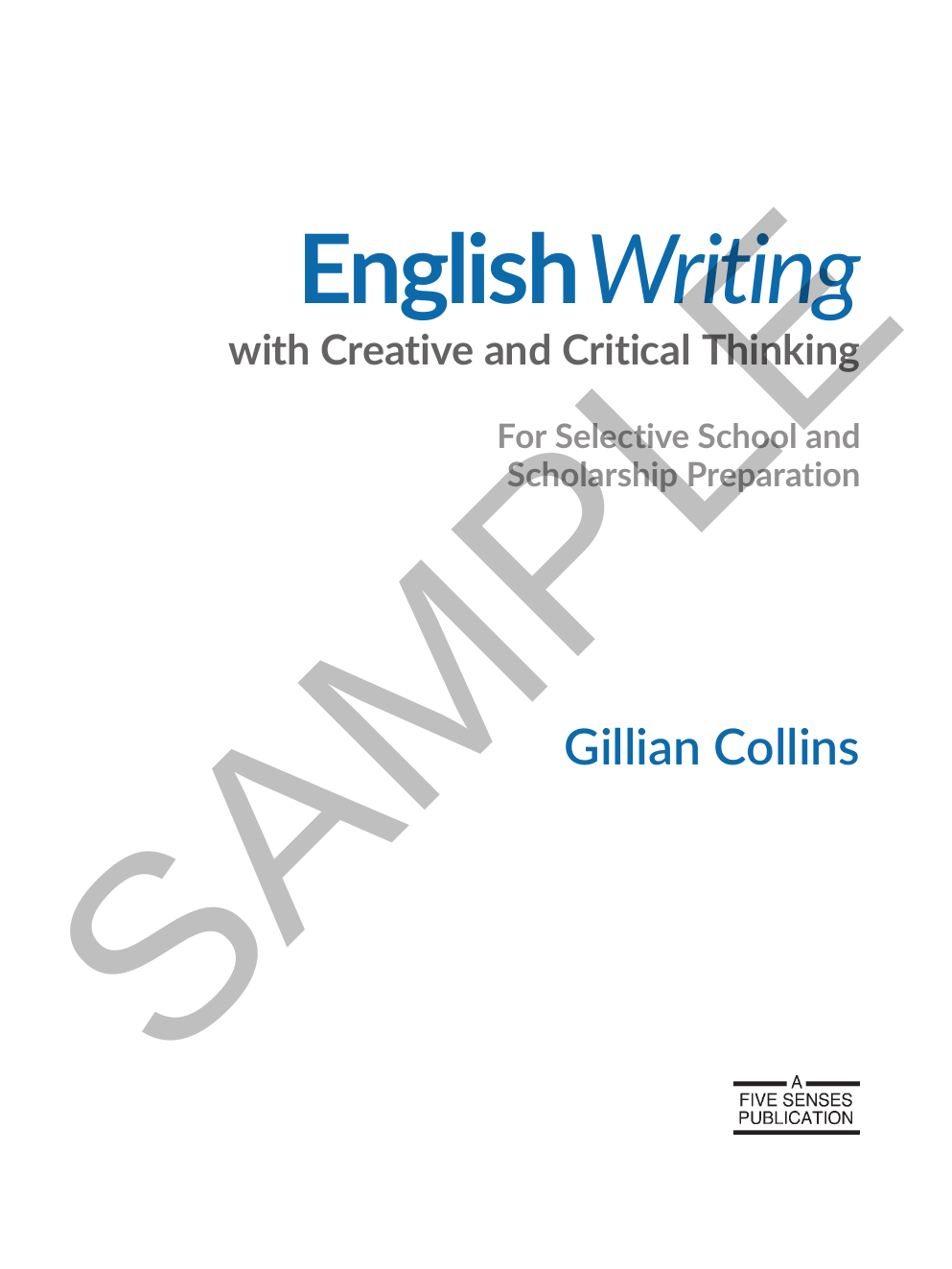 English Writing - Creative and Critical Thinking sample page