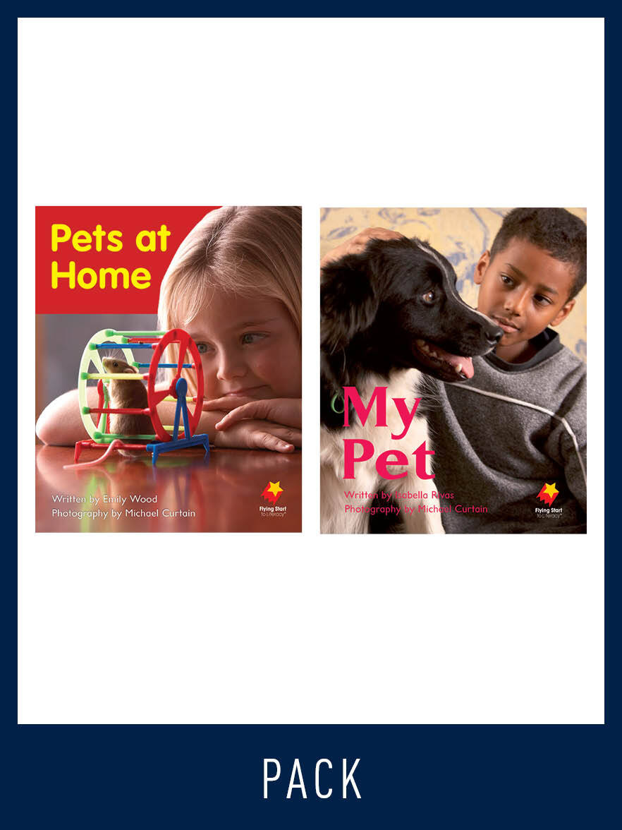 Flying Start to Literacy: Guided Reading - Pets at Home & My Pet - Level 1 (Pack 9)