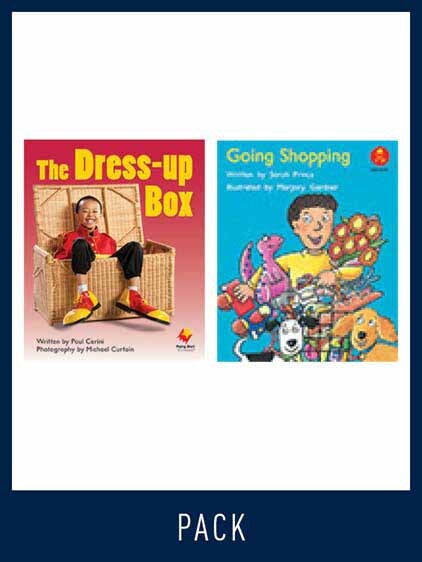 Flying Start to Literacy: Guided Reading - The Dress-up Box & Going Shopping - Level 2 (Pack 6)