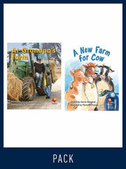 Flying Start to Literacy: Guided Reading - At Grandpa's Farm & A New Farm for Cow - Level 4 (Pack 5)