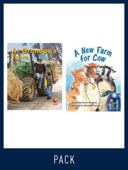 Flying Start to Literacy: Guided Reading - At Grandpa's Farm & A New Farm for Cow - Level 4 (Pack 5)