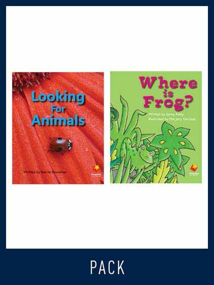 Flying Start to Literacy: Guided Reading - Looking for Animals & Where is Frog? - Level 4 (Pack 1)